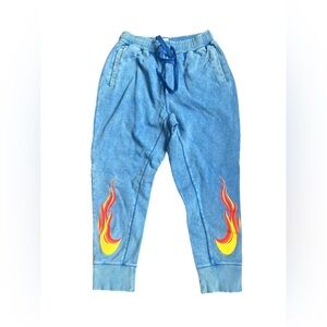 Nike Game Royal Graphic Joggers Blue Flame Detail Size Medium